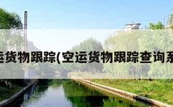 空运货物跟踪(空运货物跟踪查询系统)