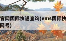 ems官网国际快递查询(ems国际快递查询官网号)