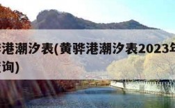 黄骅港潮汐表(黄骅港潮汐表2023年7月份查询)