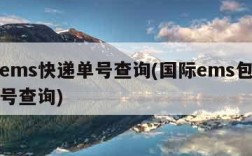 国际ems快递单号查询(国际ems包裹查询单号查询)