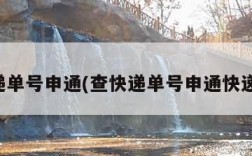 查快递单号申通(查快递单号申通快递官网)