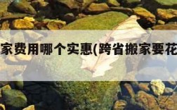 跨省搬家费用哪个实惠(跨省搬家要花多少钱)