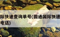 圆通国际快递查询单号(圆通国际快递查询单号客服电话)
