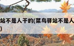 菜鸟驿站不是人干的(菜鸟驿站不是人干的怎么投诉)