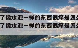脚底长了像水泡一样的东西很痒是怎么回事(脚底长了像水泡一样的东西很痒是怎么回事?)