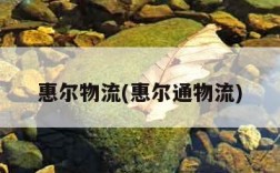 惠尔物流(惠尔通物流)