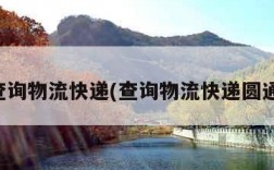 查询物流快递(查询物流快递圆通)