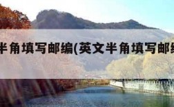 英文半角填写邮编(英文半角填写邮编276600)