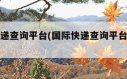 国际快递查询平台(国际快递查询平台有哪些)