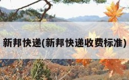 新邦快递(新邦快递收费标准)