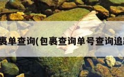 包裹单查询(包裹查询单号查询追踪)