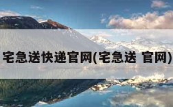 宅急送快递官网(宅急送 官网)