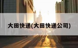 大田快递(大田快递公司)