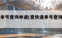 查快递单号查询申通(查快递单号查询申通官网)