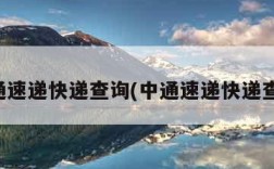圆通速递快递查询(中通速递快递查询)