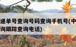 中通快递单号查询号码查询手机号(中通快递单号查询跟踪查询电话)