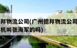 广州德邦物流公司(广州德邦物流公司有一名货车司机叫张海军的吗)