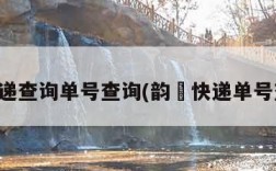 韵速递查询单号查询(韵迏快递单号查询)