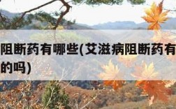 艾滋病阻断药有哪些(艾滋病阻断药有哪些有便宜点的吗)