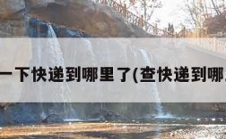 查询一下快递到哪里了(查快递到哪里啦)