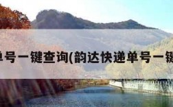 快递单号一键查询(韵达快递单号一键查询)