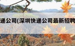 深圳快递公司(深圳快递公司最新招聘分拣员)