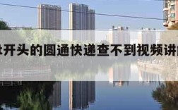 关于yt开头的圆通快递查不到视频讲解的信息