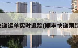顺丰快递运单实时追踪(顺丰快递跟踪查单)