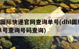 dhl国际快递官网查询单号(dhl国际快递单号查询号码查询)