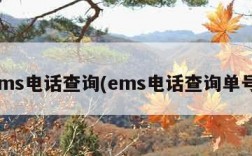 ems电话查询(ems电话查询单号)