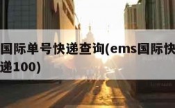 ems国际单号快递查询(ems国际快递查询快递100)