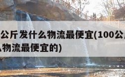 100公斤发什么物流最便宜(100公斤发什么物流最便宜的)