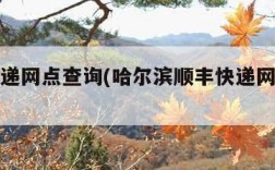 顺丰快递网点查询(哈尔滨顺丰快递网点查询)