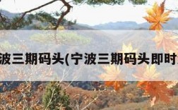 宁波三期码头(宁波三期码头即时港)