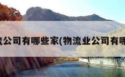 物流公司有哪些家(物流业公司有哪些)