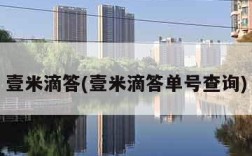 壹米滴答(壹米滴答单号查询)