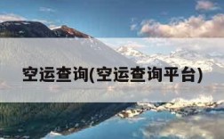空运查询(空运查询平台)