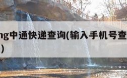 ztong中通快递查询(输入手机号查快递单号)