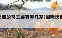 国际快递公司主要有哪几家(国际快递 公司)