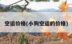 空运价格(小狗空运的价格)