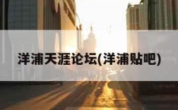洋浦天涯论坛(洋浦贴吧)