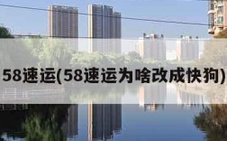 58速运(58速运为啥改成快狗)