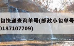 邮政小包快递查询单号(邮政小包单号查询快速9620187107709)