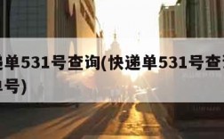 快递单531号查询(快递单531号查询快递单号)