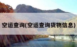 空运查询(空运查询货物信息)