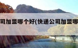 快递公司加盟哪个好(快递公司加盟哪个好赚钱)