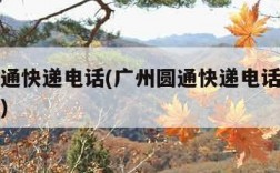 广州圆通快递电话(广州圆通快递电话号码查询地址)