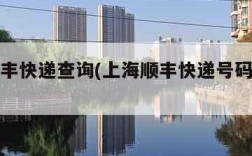 上海顺丰快递查询(上海顺丰快递号码是多少)