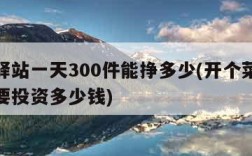 菜鸟驿站一天300件能挣多少(开个菜鸟驿站需要投资多少钱)