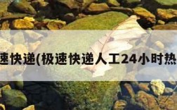 极速快递(极速快递人工24小时热线)